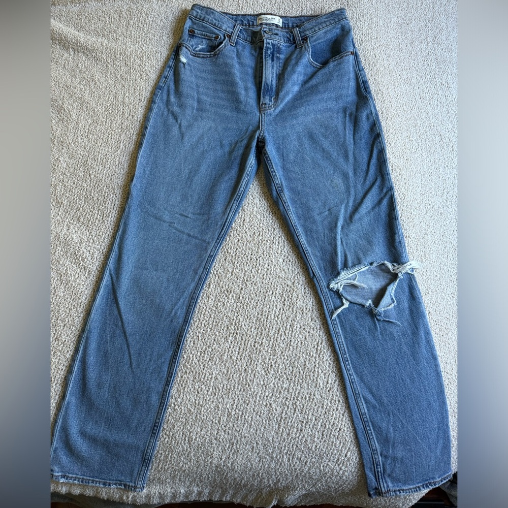 Abercrombie & Fitch 90s slim straight ultra high rise